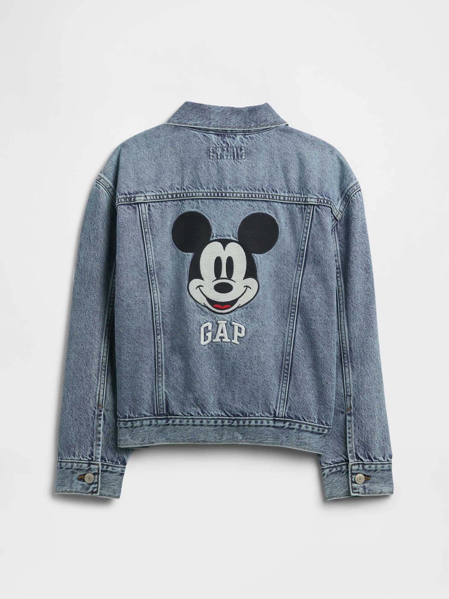 GapKids × Disney Mickey Mouse Relaxed Icon Denim Jacket | Gap Factory