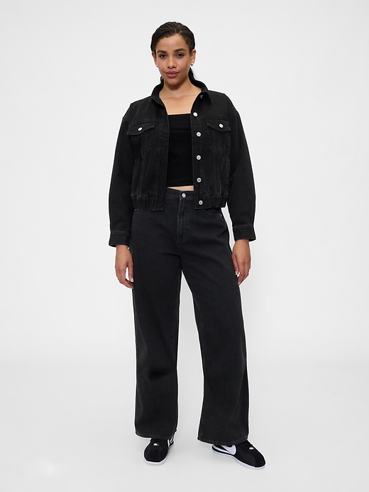 Image number 5 showing, High Rise Wide-Leg Jeans