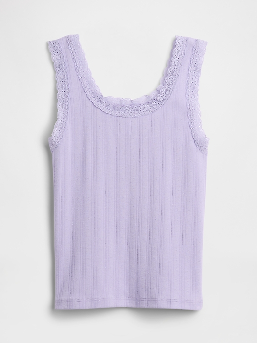 Image number 2 showing, Kids Pointelle Sweater Tank Top