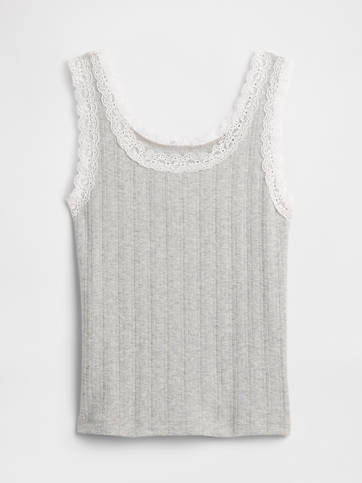 Image number 2 showing, Kids Pointelle Sweater Tank Top