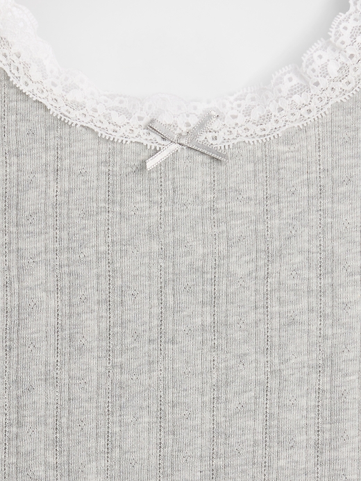 Image number 3 showing, Kids Pointelle Sweater Tank Top