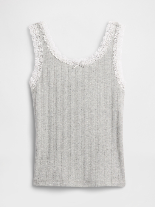 Image number 1 showing, Kids Pointelle Sweater Tank Top