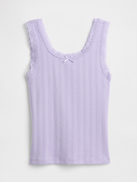 Image number 1 showing, Kids Pointelle Sweater Tank Top