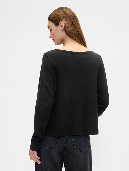 Image number 2 showing, Relaxed Boatneck Sweater