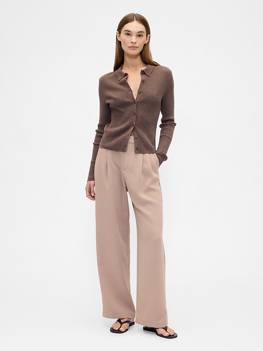 Image number 1 showing, Easy Crepe Trousers