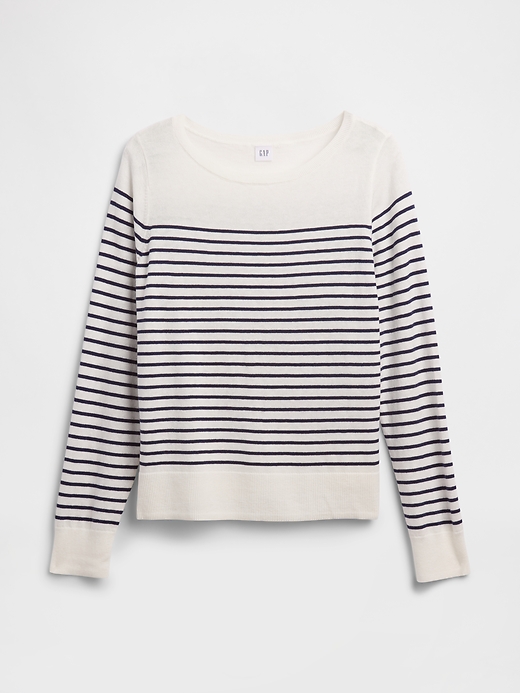 Image number 5 showing, Relaxed Stripe Boatneck Sweater