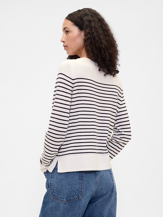 Image number 2 showing, Relaxed Stripe Boatneck Sweater