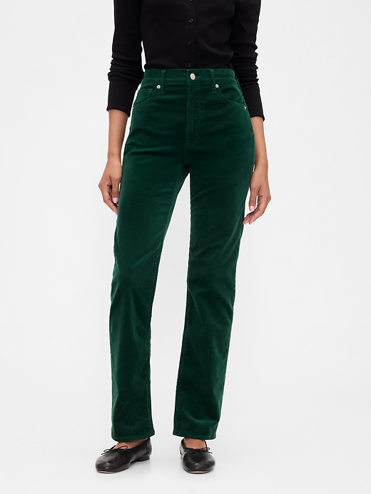 Image number 2 showing, High Rise '90s Original Straight Corduroy Pants
