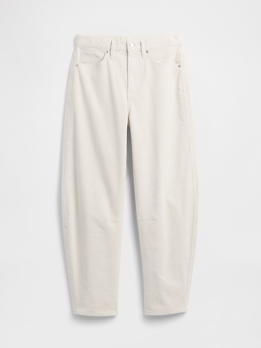 Image number 7 showing, High Rise Barrel Corduroy Pants