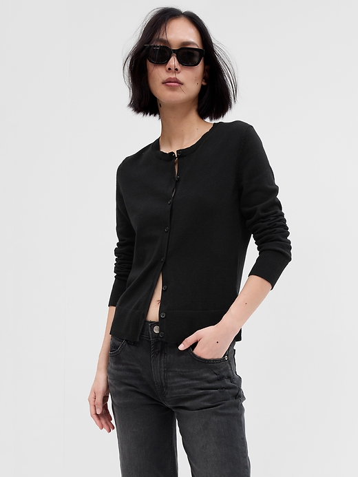 Image number 1 showing, Crewneck Cardigan