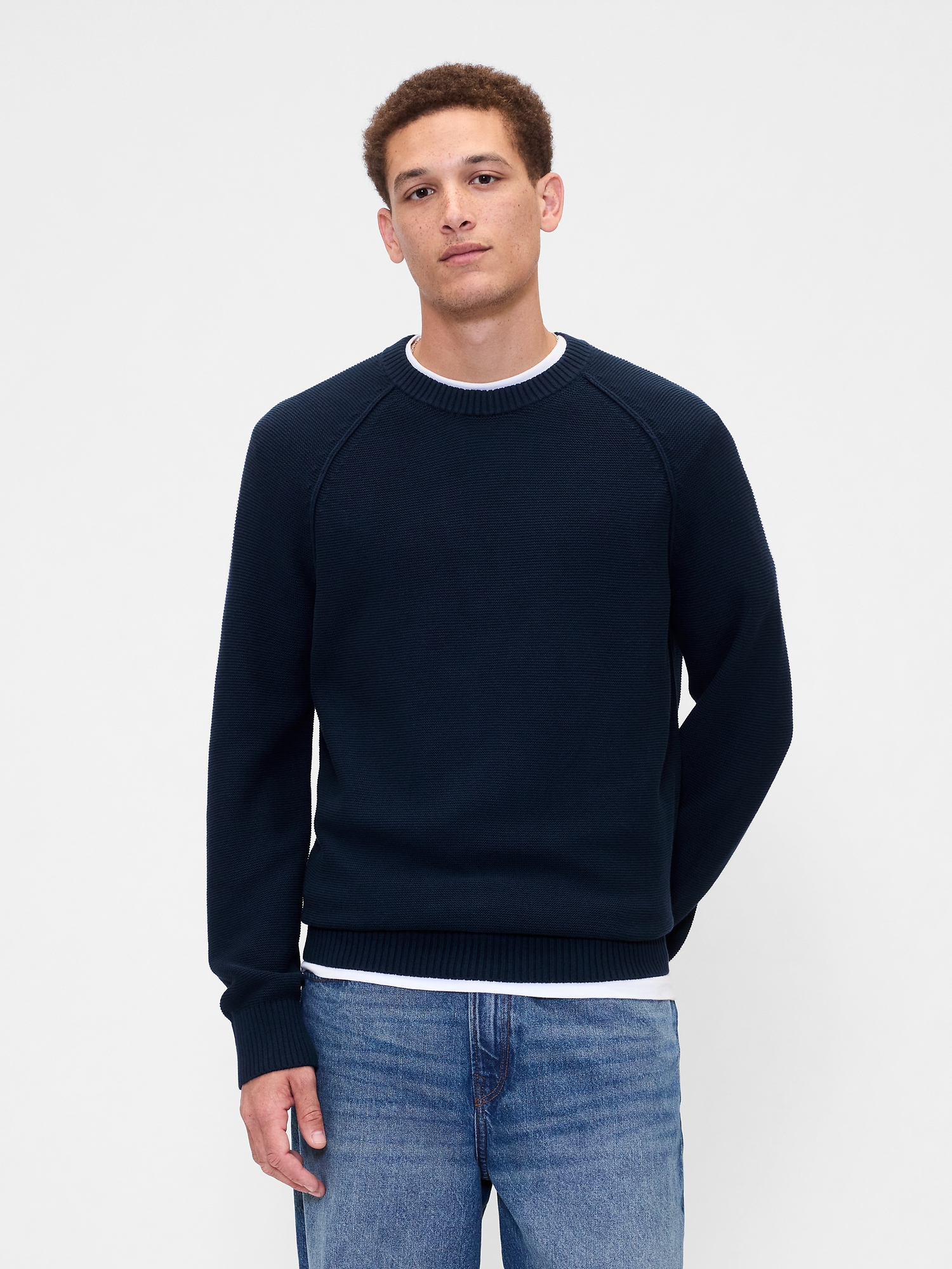 Garter Crewneck Sweater | Gap Factory