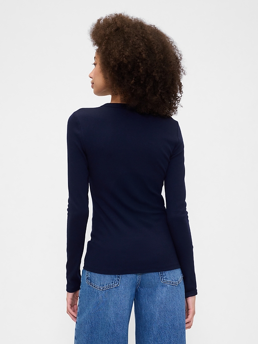 Image number 2 showing, Essential Ribbed Crewneck T-Shirt