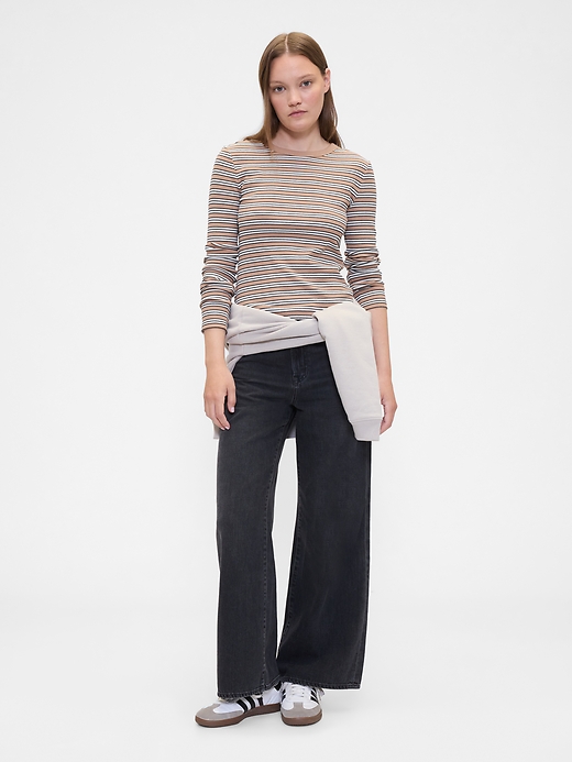 Image number 3 showing, Essential Ribbed Crewneck T-Shirt