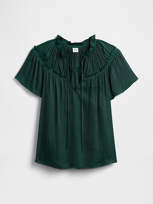 100% Recycled Relaxed Splitneck Top | Gap Factory