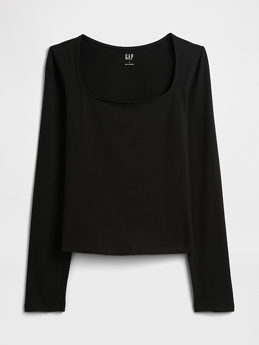Image number 5 showing, Stretch Jersey Scoopneck Top