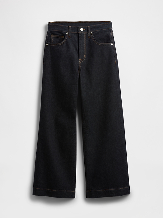 Image number 7 showing, High Rise Wide-Leg Crop Jeans