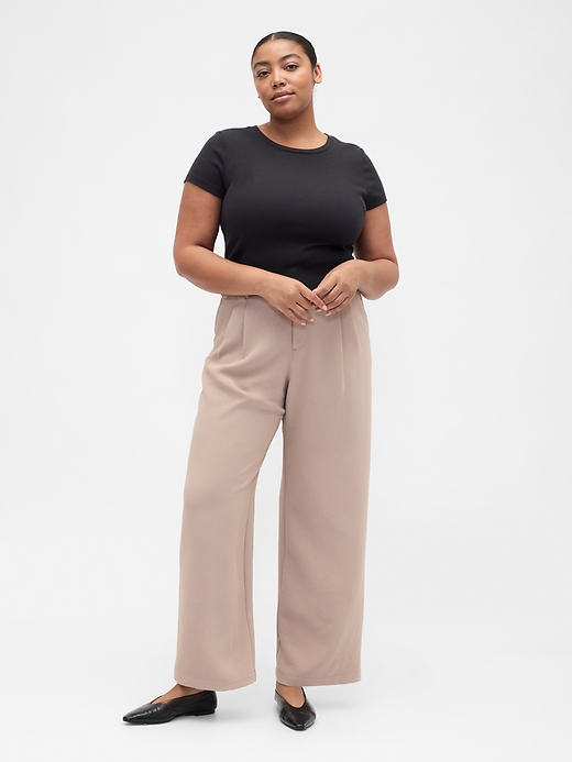 Image number 5 showing, Easy Crepe Trousers