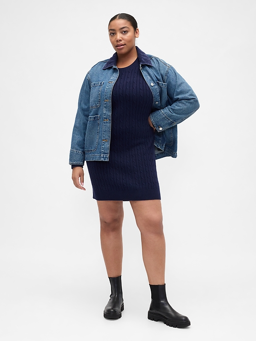 Image number 4 showing, CashSoft Relaxed Crewneck Sweater Mini Dress