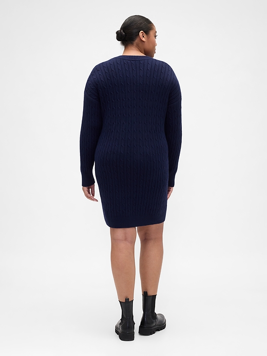 Image number 5 showing, CashSoft Relaxed Crewneck Sweater Mini Dress