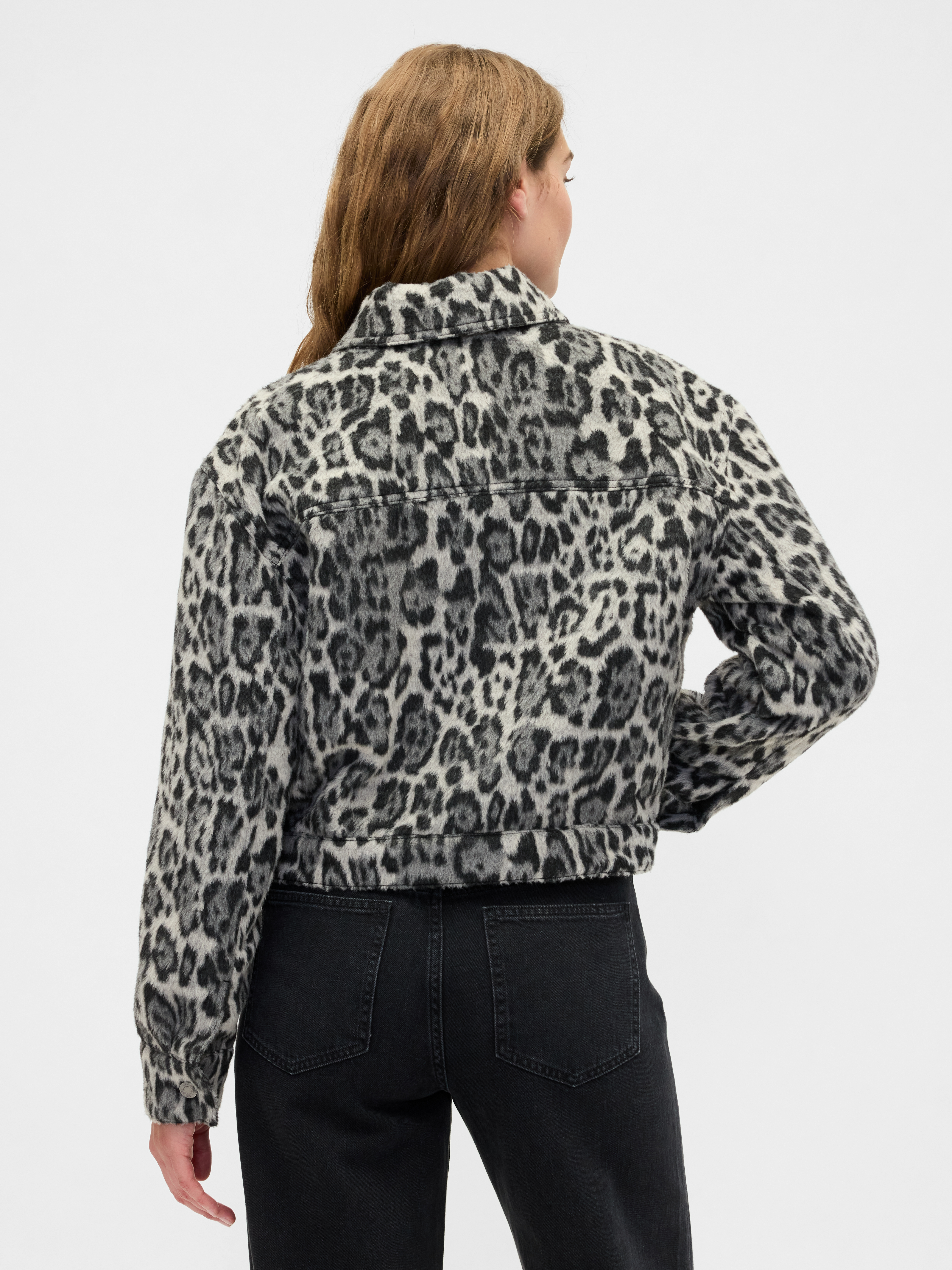 Relaxed Cropped Textured Icon Jacket | Gap Factory