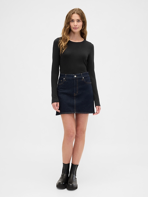 Image number 3 showing, Modern Ribbed Crewneck T-Shirt