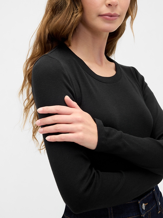 Image number 4 showing, Modern Ribbed Crewneck T-Shirt