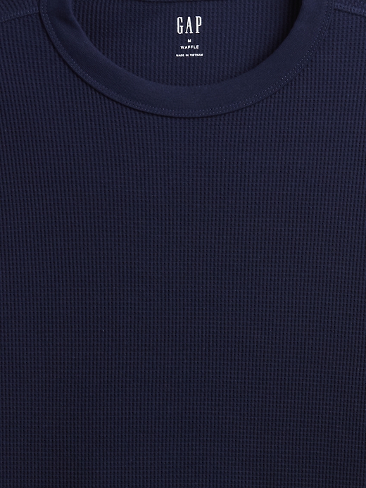Image number 4 showing, Waffle-Knit Crewneck T-Shirt