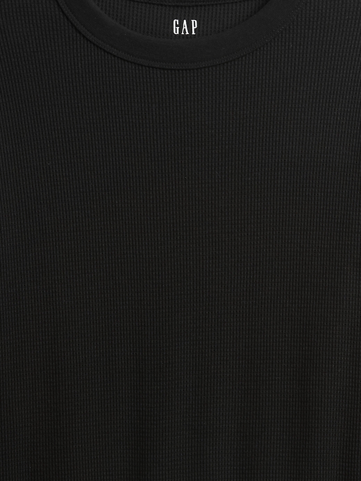 Image number 4 showing, Waffle-Knit Crewneck T-Shirt