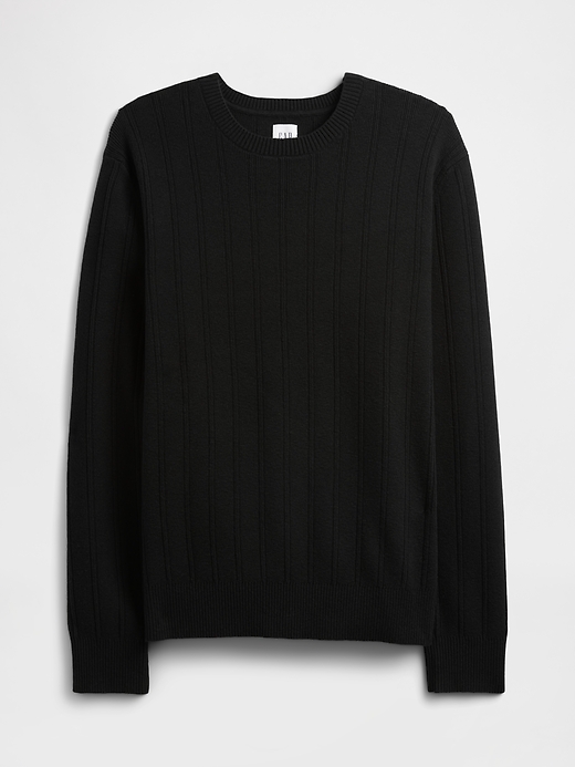 CashSoft Ribbed Crewneck Sweater | Gap Factory