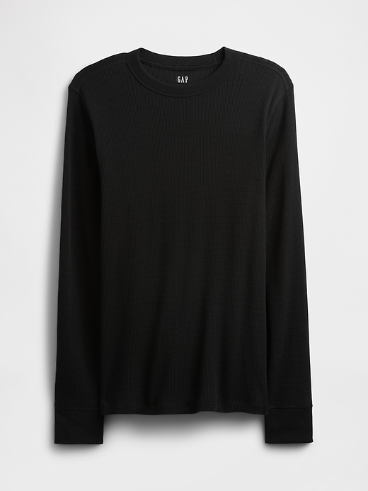 Image number 5 showing, Waffle-Knit Crewneck T-Shirt