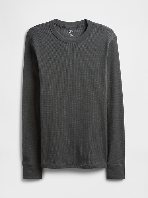 Image number 5 showing, Waffle-Knit Crewneck T-Shirt