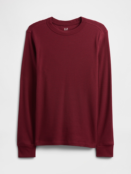 Image number 5 showing, Waffle-Knit Crewneck T-Shirt