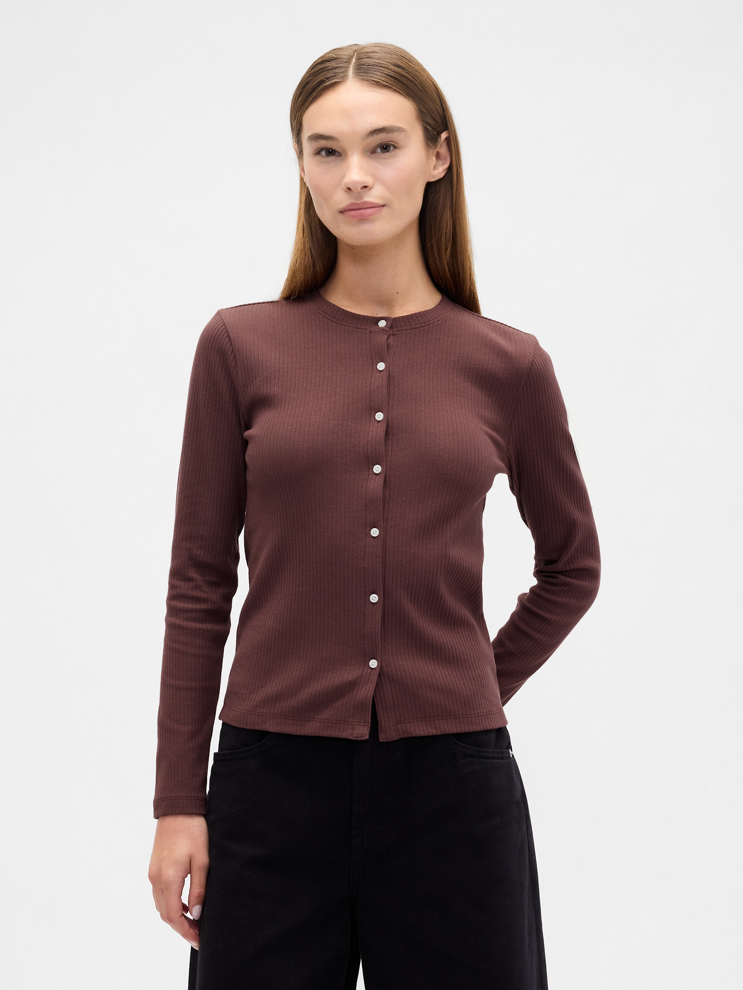 Pointelle Button-Up Top | Gap Factory