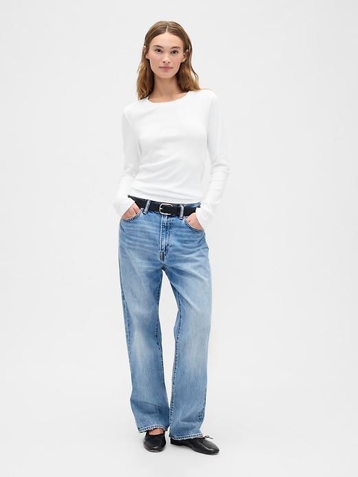 Image number 3 showing, Modern Ribbed Crewneck T-Shirt