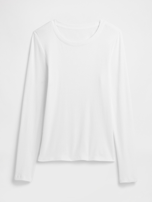 Image number 5 showing, Modern Ribbed Crewneck T-Shirt