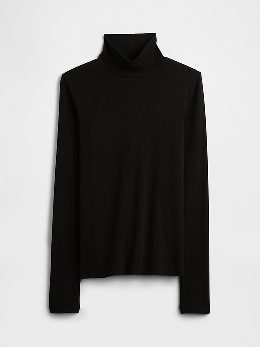 Image number 5 showing, Ribbed Turtleneck T-Shirt