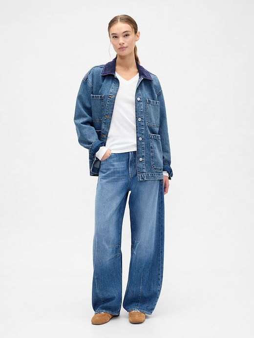 Image number 3 showing, Modern Ribbed V-Neck T-Shirt