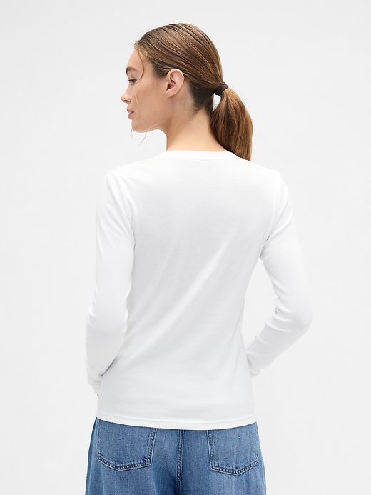 Image number 2 showing, Modern Ribbed V-Neck T-Shirt