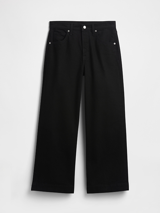 Image number 7 showing, High Rise Wide-Leg Crop Jeans