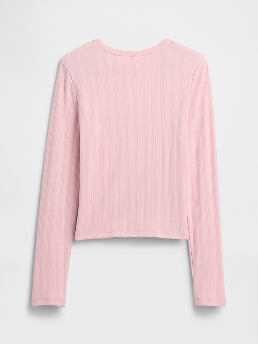 Image number 2 showing, Kids Ribbed Pointelle T-Shirt