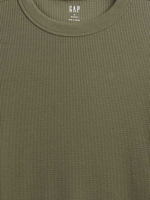 Image number 4 showing, Waffle-Knit Crewneck T-Shirt