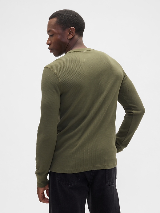 Image number 2 showing, Waffle-Knit Crewneck T-Shirt