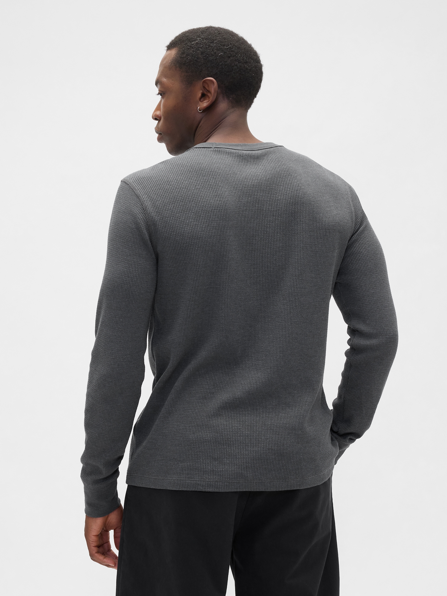 Waffle-Knit Crewneck T-Shirt | Gap Factory