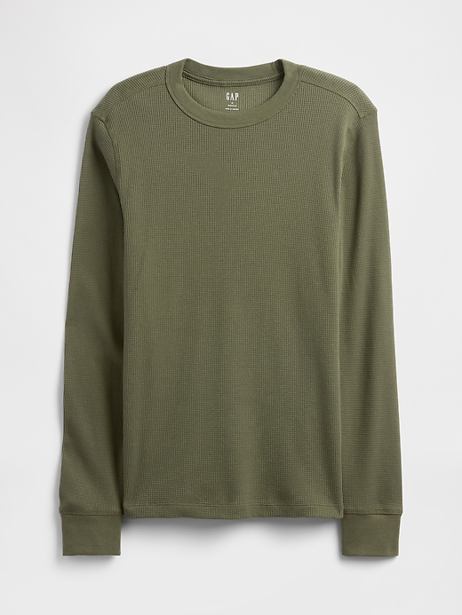 Image number 5 showing, Waffle-Knit Crewneck T-Shirt