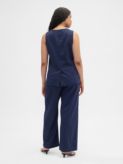Image number 6 showing, Recycled Mid Rise Easy Wide-Leg Pants