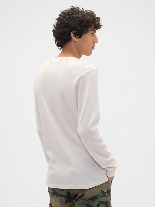 Image number 2 showing, Waffle-Knit Crewneck T-Shirt