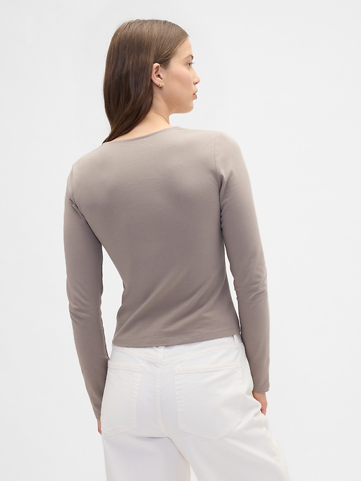 Image number 2 showing, Stretch Jersey Scoopneck Top