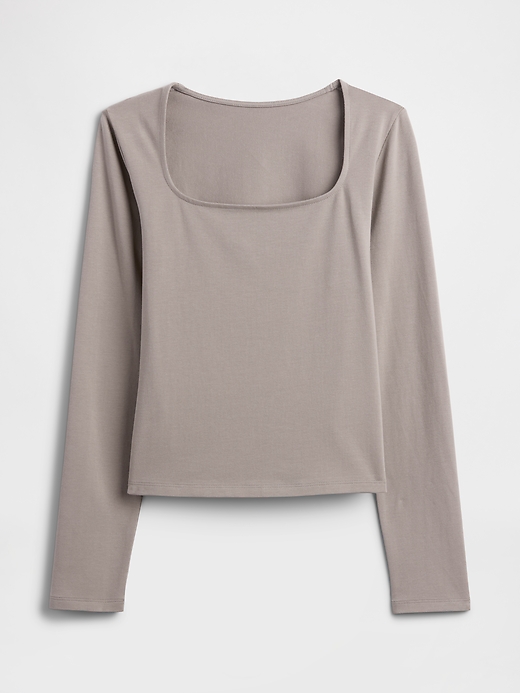 Image number 5 showing, Stretch Jersey Scoopneck Top