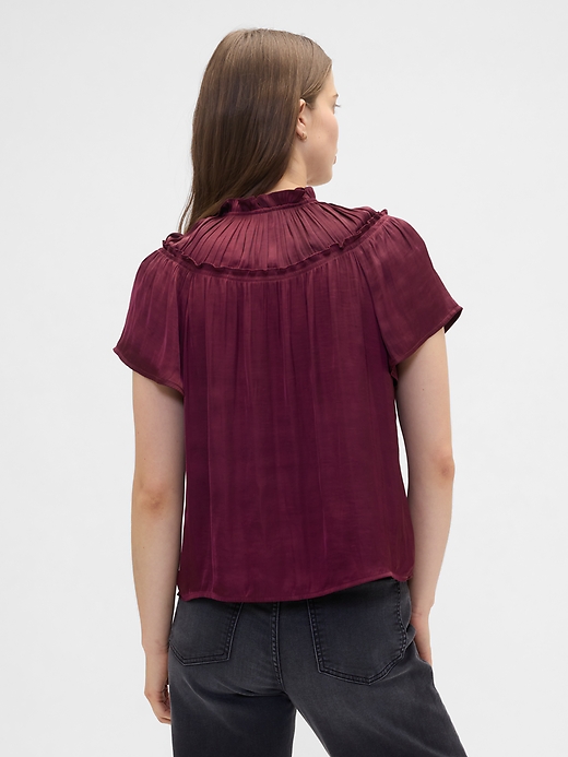 100% Recycled Relaxed Splitneck Top | Gap Factory