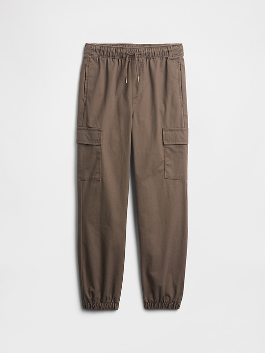 L'image numéro 1 présente Pantalon de jogging cargo en sergé pour Enfant